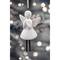 Wizardi 8.27" x 11.81" Ceramic Angel Bell Christmas Ornament, 1pc.